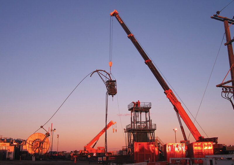 Coiled Tubing Rig Up, Kapuni Field, Taranaki, New Zealand