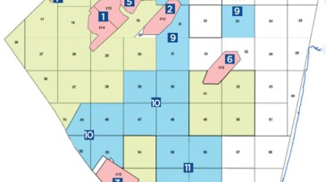 Israel bidding round map