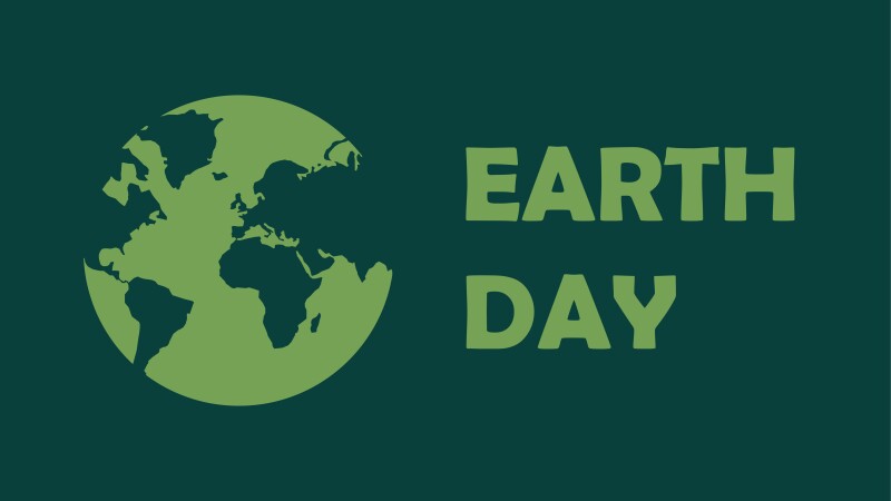 Earth Day. 22 April. Logo. Salvation of the Earth. Environmental Safety. Vector illustration