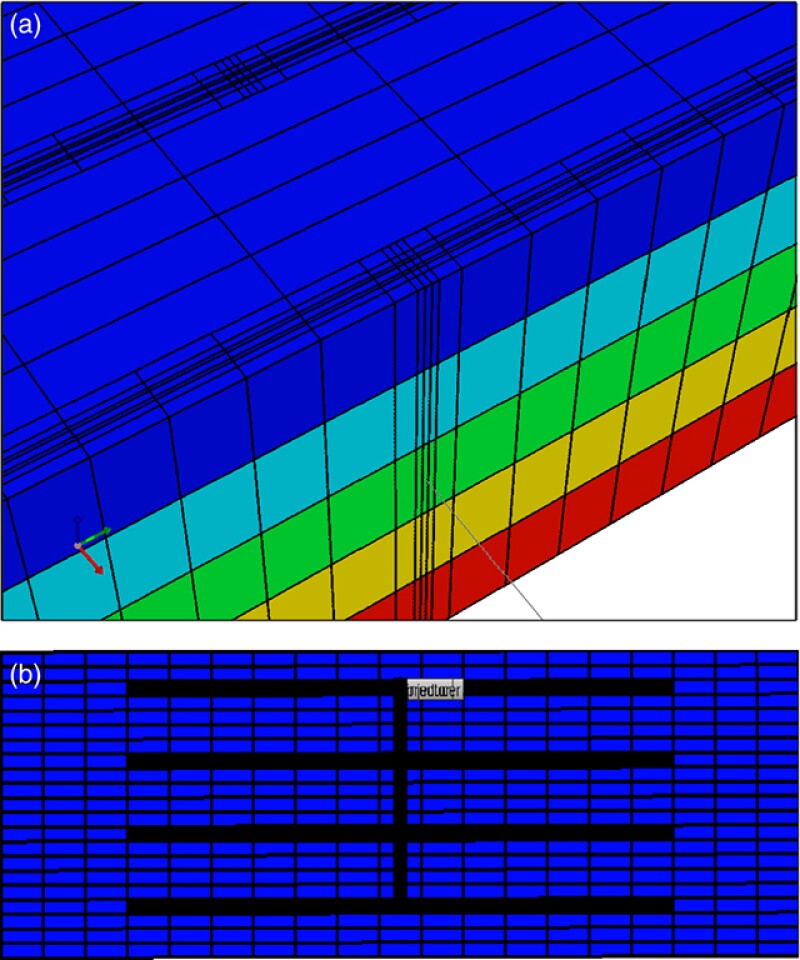 Reservoir model and grid system
