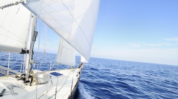 Sailboat on the sea
