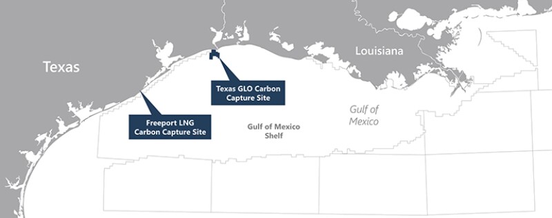 Talos’ current CCS project footprint along the Texas Gulf Coast.