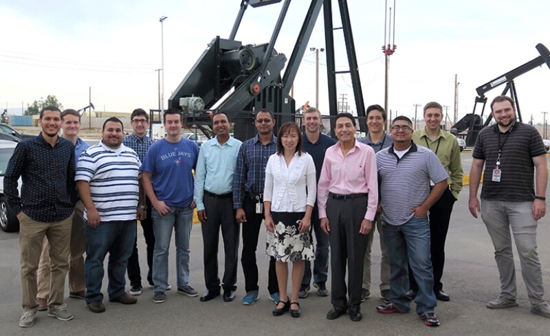 Kamal pictured with colleagues from San Joaquin Valley in Bakersfield, California, in October 2015.