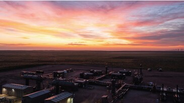 Sunset sky with clouds