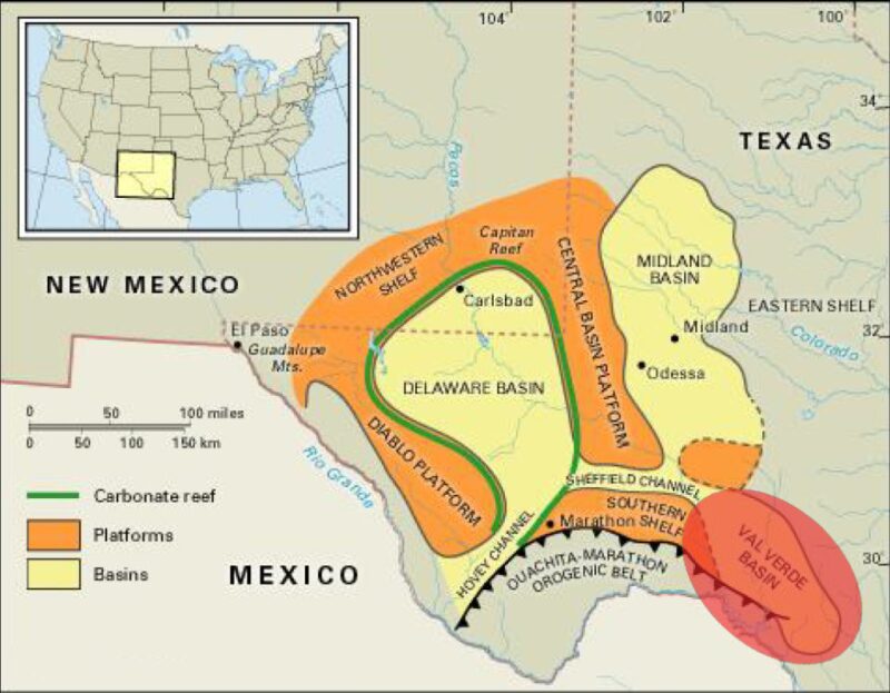 Woodford and Barnett shales geological formations Permian Basin Texas New Mexico technically recoverable resources 2026