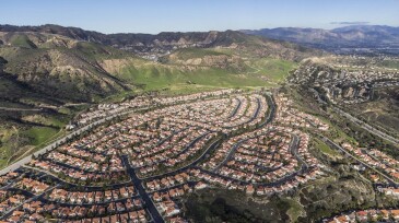 Porter Ranch Los Angeles Aerial 