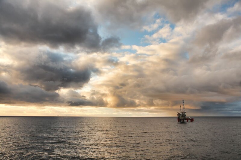 The Andrew platform in the North Sea. 