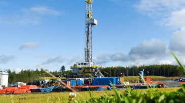 A Nabors rig on location for Sage Geosystems in Starr County, Texas.