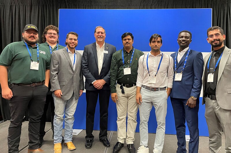  Terry with the students from his alma mater, Missouri S&T, at the student awards event at ATCE.