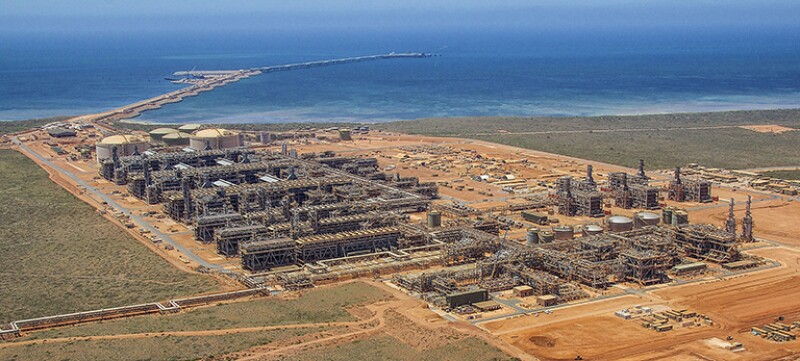 Chevron’s Gorgon LNG complex on Barrow Island, Australia