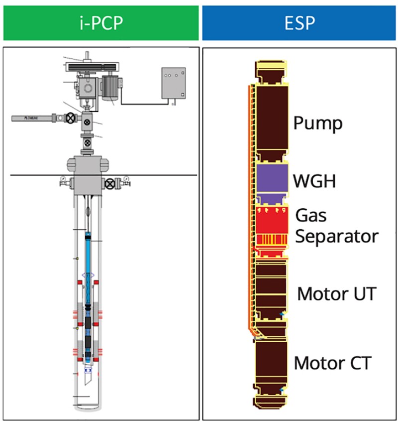 Other types of artificial lift used in the Handil field