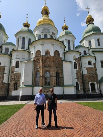 Yurii Moroz and Olivier Houze metting in Sofia Church in Kyiv - June 2025.jpg