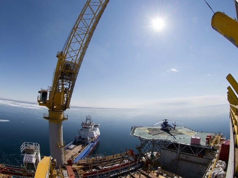 The Orlan platform on Sakhalin-1's Chaivo field offshore Sakhalin Island,