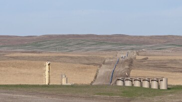 An oil pipeline in North Dakota