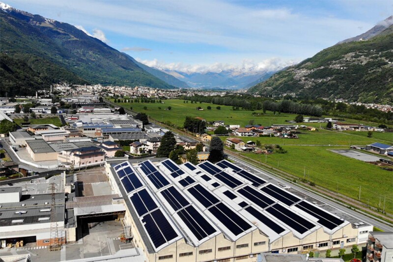 Solar panels in Massa, Italy