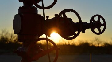 A wellhead in the Permian Basin.