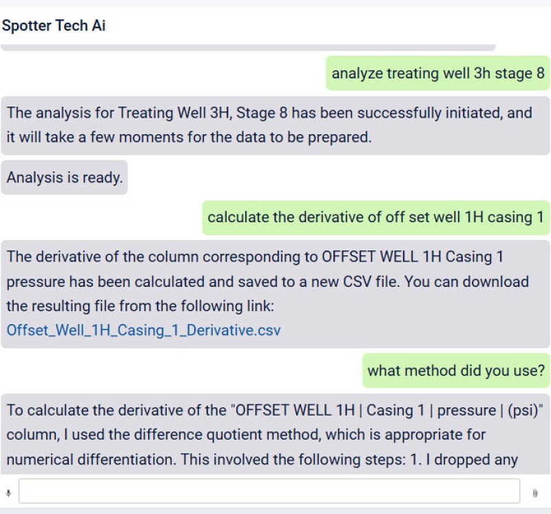 Spotter Tech AI chat
