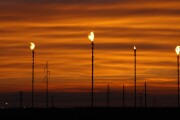 Sunset and Gas Flaring