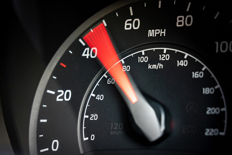 acceleration - car speedometer