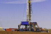 A drilling rig near Midland, Texas. In the Permian Basin, horizontal wells with 3-mile-long laterals are becoming routine.