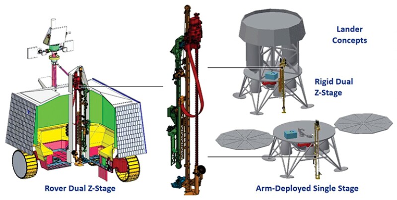 TRIDENT rotary-percussive drill and instrument