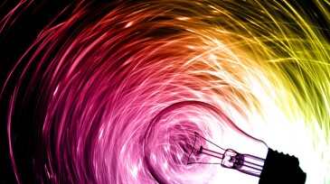 Bulb against bright fires