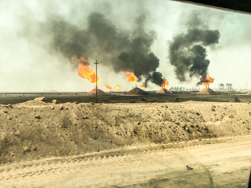 Flare for flaring associated gas