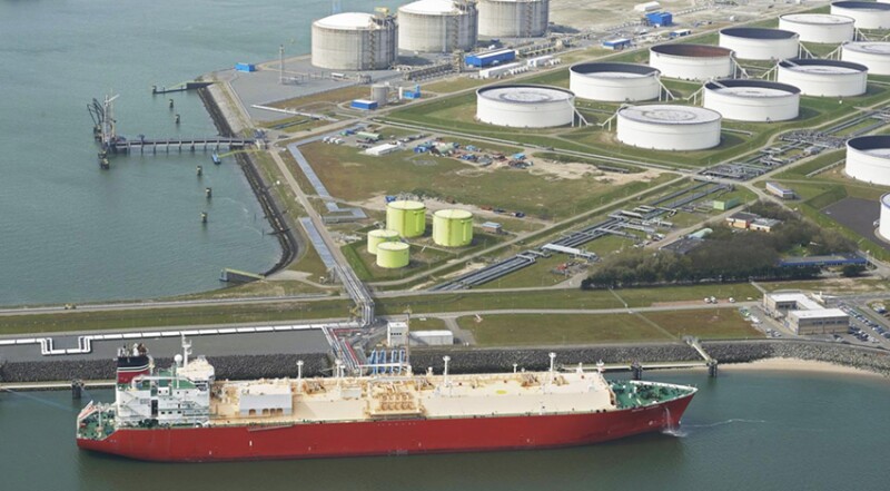 The Gate LNG Terminal at the Port of Rotterdam in the Netherlands.