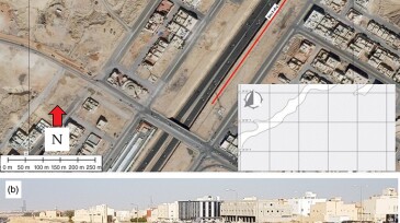 Satellite image of study area