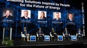 Speakers and attendees during Opening General Session
