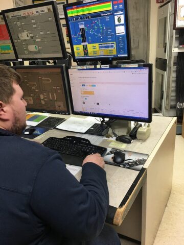 Man working on computer