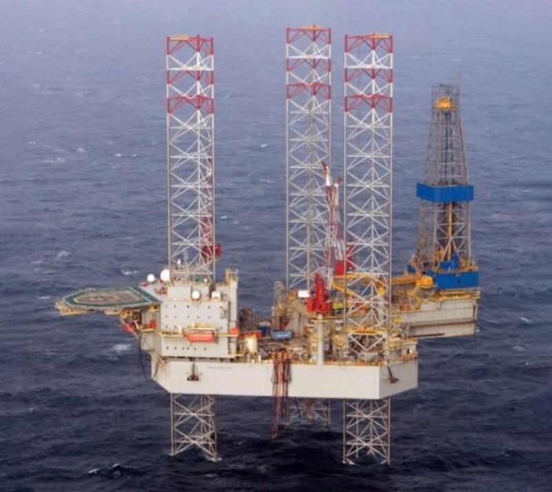 Shelf Drilling’s Perseverance rig in the UK North Sea. 