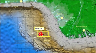 Fig. 1—OML 118 field location.