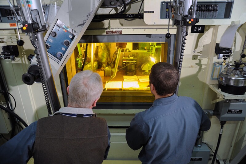 Nuclear energy research at Idaho National Laboratory’s Hot Fuel Examination Facility. 