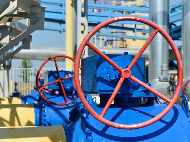 equipment at a compressor station
