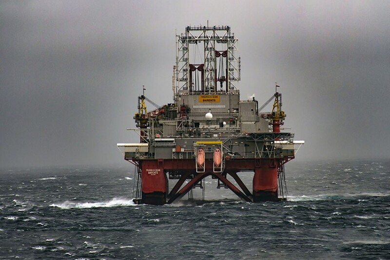 The Transocean Barents semisubmersible drilling rig which was scheduled to begin exploration drilling on Lebanon’s Qana prospect in September.