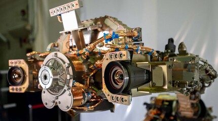 The tool changer that OSS developed for DARPA’s Remote Servicing of Geosynchronous Satellites program.