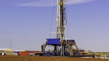 A drilling rig near Midland, Texas. In the Permian Basin, horizontal wells with 3-mile-long laterals are becoming routine.