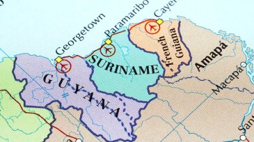 Guyana -Surıname map