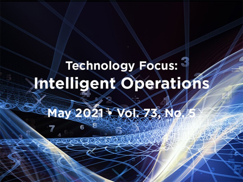 Introduction to Intelligent Operations with abstract grid pattern