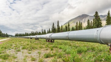 Pipeline Summer Landscape Panorama