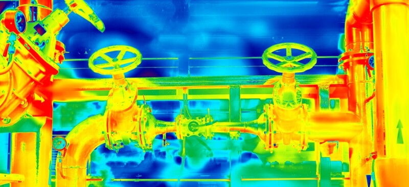 Colorful Infrared thermogram