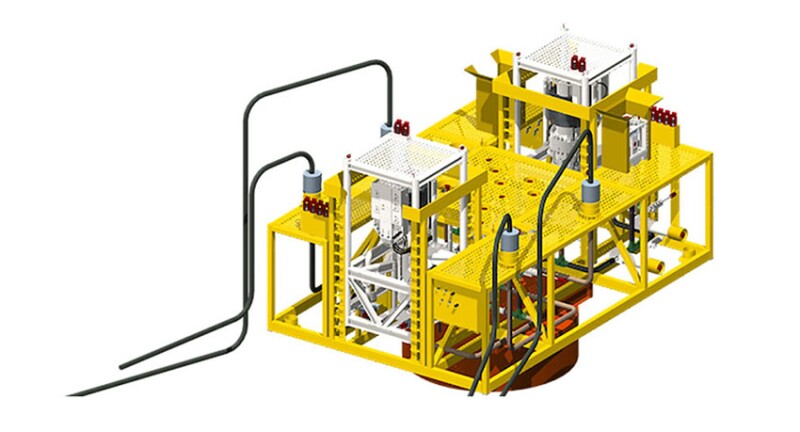 The ultradeepwater Stones field uses a subsea boosting system that includes two 3-MW single-phase pumps. Source: SLB.