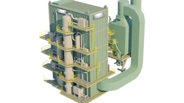 Carbon-capture module with add-on HRSG.