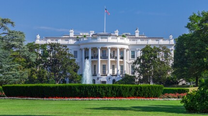 White House on a Clear Sky