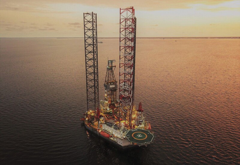 Jackup rig Borr Norve.