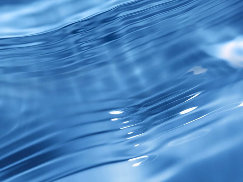 Close up of ripples on surface of water