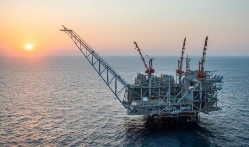 Leviathan platform in the Eastern Mediterranean