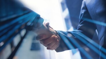 Businessmen making handshake with partner, greeting, dealing, merger and acquisition, business cooperation concept, for business, finance and investment background, teamwork and successful business