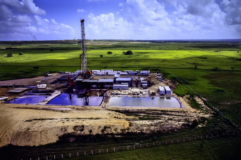 Drilling Rig- Aerial View 